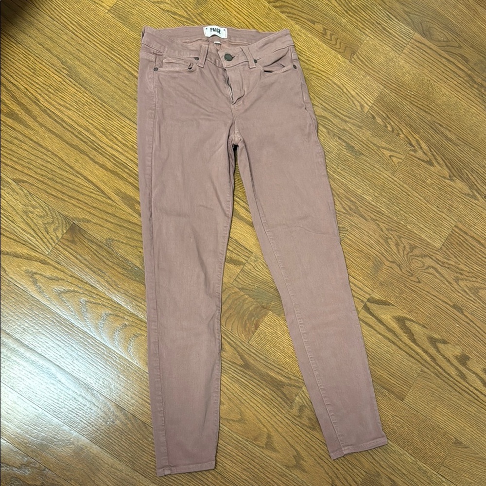 PAIGE Dusty Rose Skinny Jeans